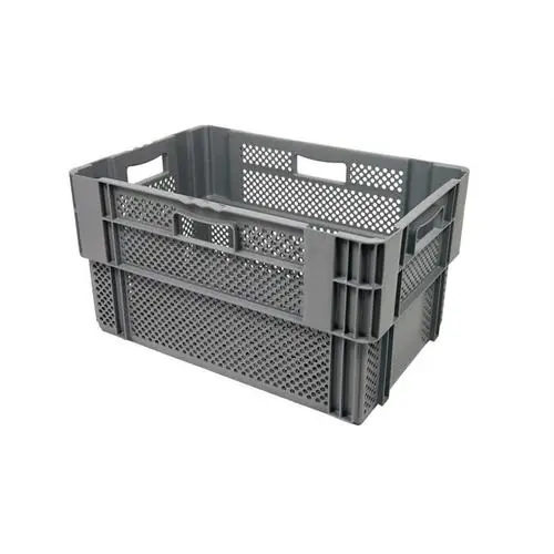 Finale Aktion Drehstapelbehälter H 320 mm PP grau nestbar Boden + Wände durchbrochen