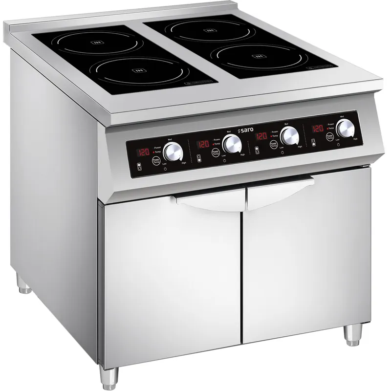 Preiswert SARO Induktionsherd mit 4 Felder. Modell MANHATTAN