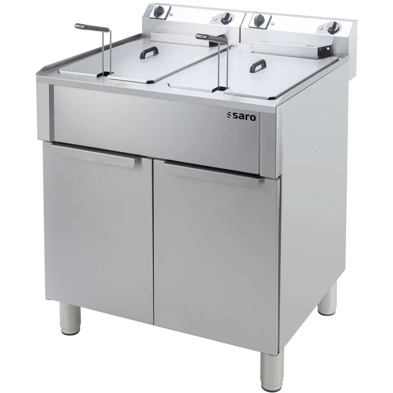 Neuheit SARO Elektrofritteuse 20+20 L Modell BRAGA