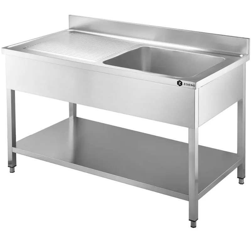 Finale Aktion ZORRO Spültisch ZST 100/70/R Becken rechts 1000 x 700 x 950 mm